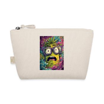 Psychedelic pineapple with glasses - Organic Pouch - nature - Front