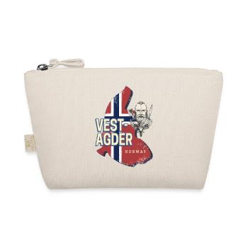 Vest-Agder Province in Norway Map Souvenir - Organic Pouch - nature - Front