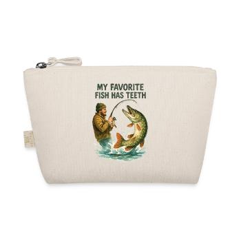 Aquarelle Angler Pike – Mon poisson préféré a des dents - Trousse biologique - nature - Devant