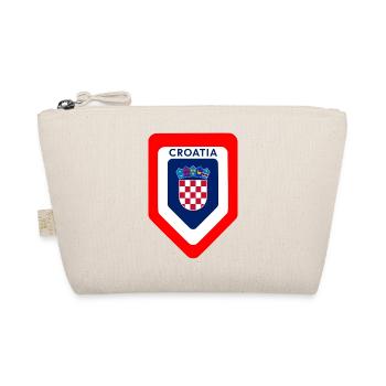 Kroatisches Wappen Emblem - Bio-Täschchen - Natur - Vorne