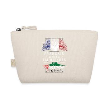 Francais De Racines Emiriennes T-Shirt Cadeau H... - Trousse biologique - nature - Devant