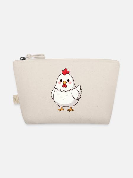 Huhn, Hühner, Bauern, Landwirtschaft Geschenk - Bio-Täschchen - Natur