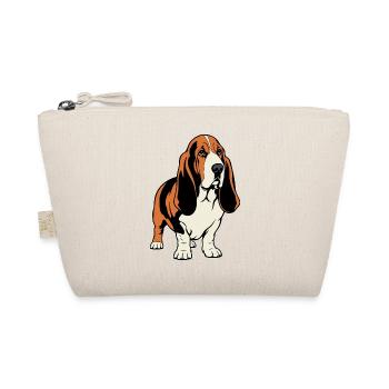 Basset Hound_Hund_stehend_farbig - Trousse biologique - nature - Devant