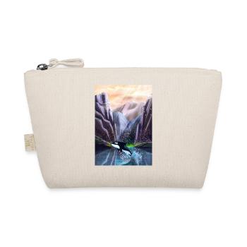 Orca jumping in mountain valley - Organic Pouch - nature - Front