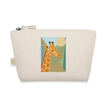Geometrische Giraffe Safari Kunst  - Bio-Täschchen - Natur - Vorne