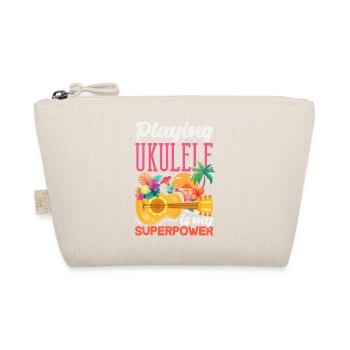 Jouer du ukulélé est mon superpouvoir Musicien d’Hawaï - Trousse biologique - nature - Devant