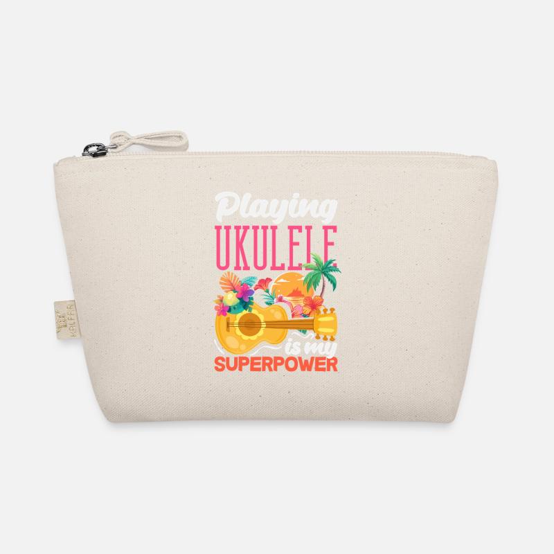 Playing Ukulele Is My Superpower Hawaii Musiker - Bio-Täschchen - Natur