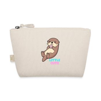 KuschelOtter mit Muschel – Little Cute - Organic Pouch - nature - Front