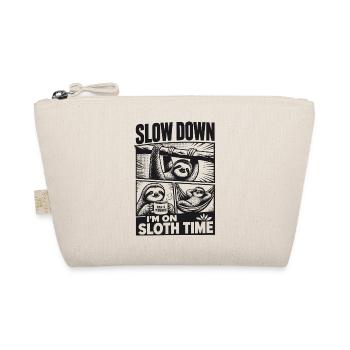 Slow Down Im On Sloth Time - Bio-Täschchen - Natur - Vorne