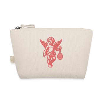 Tennis Shirt Angel Cherub Retro Renaissance Fun - Organic Pouch - nature - Front