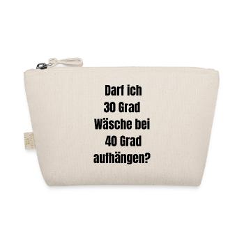 Darf ich 30 Grad Wäsche bei 40 Grad aufhängen? - Bio-Täschchen - Natur - Vorne