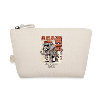 Japanischer Elefant - Bio-Täschchen - Natur - Vorne