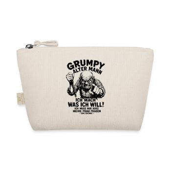 Geschenk für Alten Mann Ich mach, was ich will! - Bio-Täschchen - Natur - Vorne