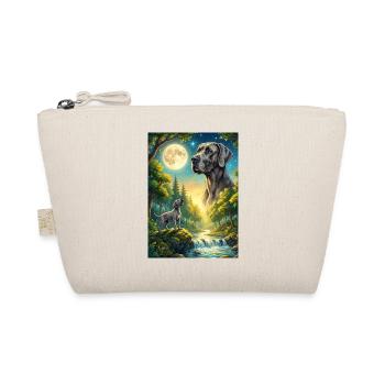Hurler au chien mème de la Lune Grand Danois - Trousse biologique - nature - Devant