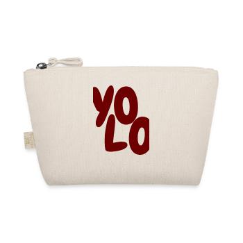 YoLo Spruch - College Streetwear Y2k Design  - Bio-Täschchen - Natur - Vorne