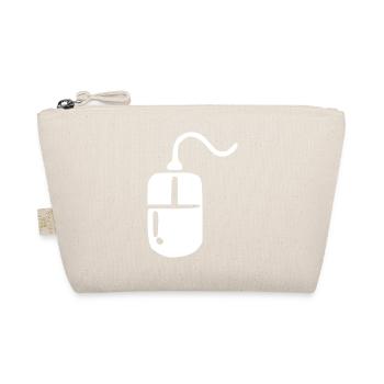 Retro_Vintage_80er_90er_Jahre_Maus_Computermaus - Organic Pouch - nature - Front