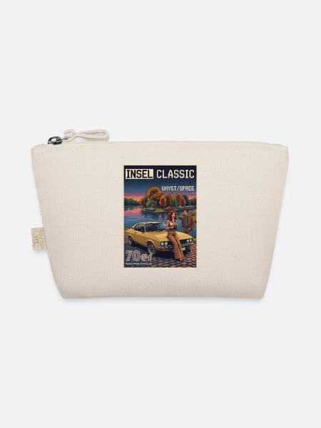 Insel Classic: Vintage Auto Abendstimmung - Bio-Täschchen - Natur