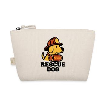 Feuerwehrhund Rescue Dog Logo - Bio-Täschchen - Natur - Vorne