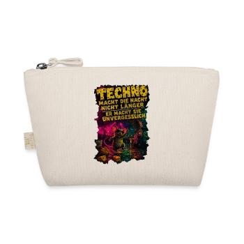 Techno Maus alles Käse außer Techno - Bio-Täschchen - Natur - Vorne