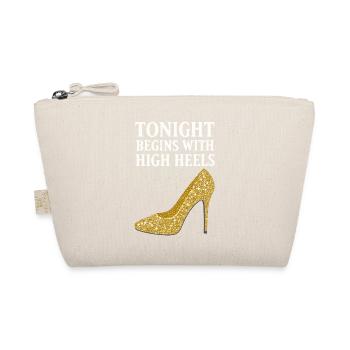 Talons hauts pailletés – Ce soir commence par... - Trousse biologique - nature - Devant