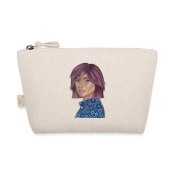 Pop Fashion Violett Porträt - Bio-Täschchen - Natur - Vorne