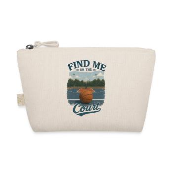 Find Me on the Court Retro Basketball - Bio-Täschchen - Natur - Vorne