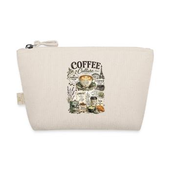 Vintage Pariser Collage-Kaffeekultur - Bio-Täschchen - Natur - Vorne
