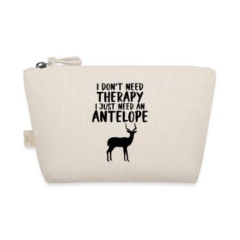 Antelope Saying Safari - Organic Pouch - nature - Front