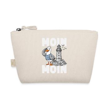 Moin Moin Norden - Maritimes Norddeutsch Design - Bio-Täschchen - Natur - Vorne