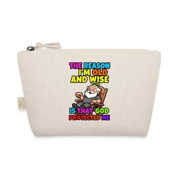 The reason I'm old and wise - Organic Pouch - nature - Front