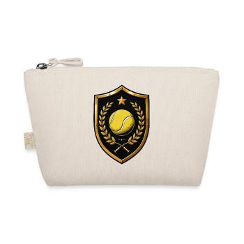 Tennis Shield Wreath - Organic Pouch - nature - Front