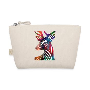 Colorful abstract deer - Organic Pouch - nature - Front