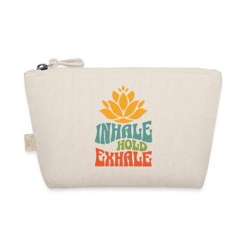 Namaste Lotus Flower Boho Vintage Yoga Meditation - Organic Pouch - nature - Front