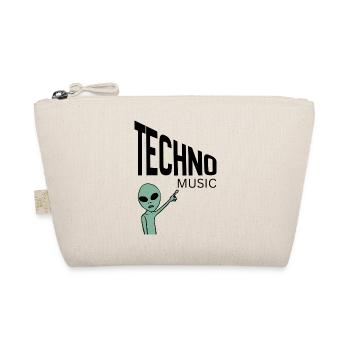 Green Alien Pointer - Organic Pouch - nature - Front