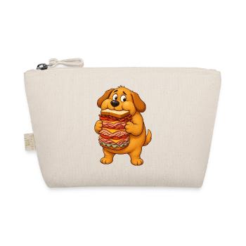 Golden Retriever Sandwich Thief - Organic Pouch - nature - Front