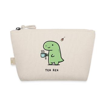 Petit dinosaure avec du café - Trousse biologique - nature - Devant