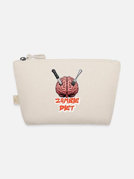 Zombie Brain Halloween - Bio-Täschchen - Natur