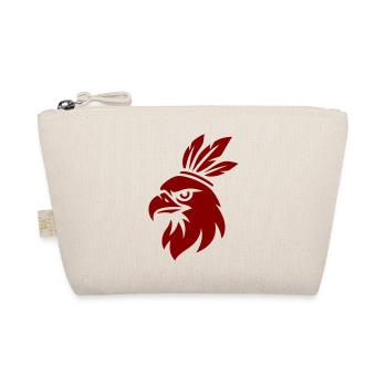 Adler mit traditionellem minimalistischem Wappen - Bio-Täschchen - Natur - Vorne