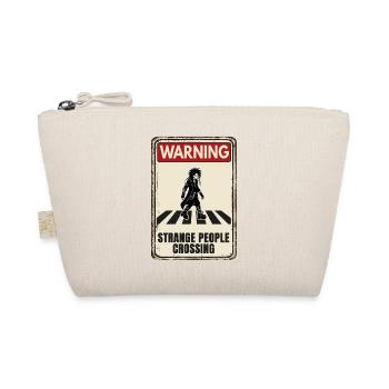 WARNING - Strange People Crossing - Goth - Bio-Täschchen - Natur - Vorne