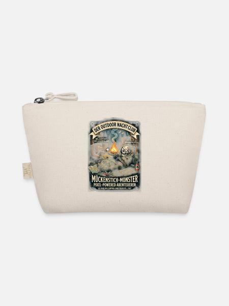 Camping Skelett Lagerfeuer Mücken Lustig Outdoor  - Bio-Täschchen - Natur