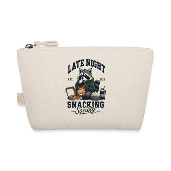 Late Night Snacking Society Waschbär - Bio-Täschchen - Natur - Vorne