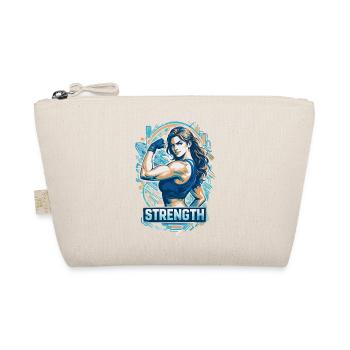 Starke Frau Strength | Frauen Empowerment - Bio-Täschchen - Natur - Vorne