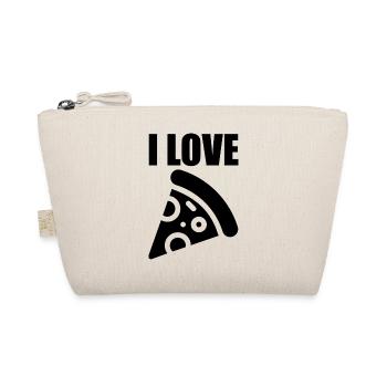 Ich liebe Pizza - Bio-Täschchen - Natur - Vorne