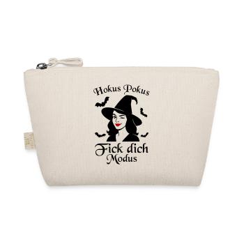 Hokus Pokus Fick Dich Modus freche Hexe Spruch - Bio-Täschchen - Natur - Vorne