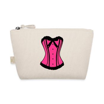 Pinker Korsett Noir-Kontrast - Bio-Täschchen - Natur - Vorne