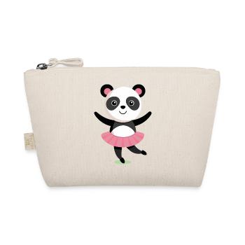 Tanzende Panda mit Tutu - Bio-Täschchen - Natur - Vorne