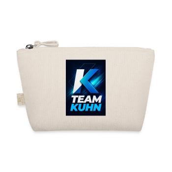 Kuhn Team Neon Blau Namensschild Namen Nachname - Bio-Täschchen - Natur - Vorne