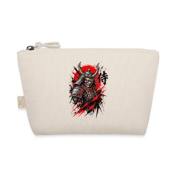 Samurai Krieger – Japanisches T-Shirt Design - Bio-Täschchen - Natur - Vorne