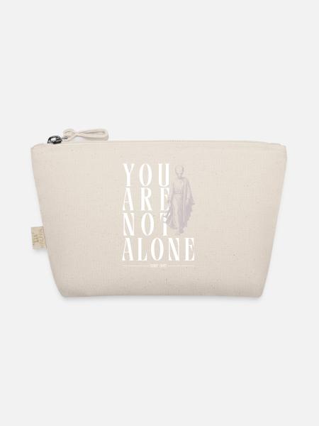 You Are Not Alone Grey Alien - Bio-Täschchen - Natur