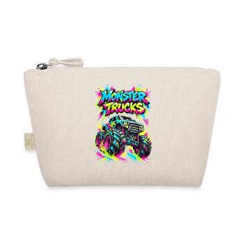 Monster Trucks Graffiti Neon - Bio-Täschchen - Natur - Vorne